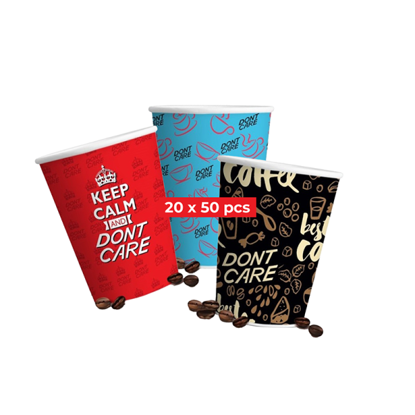 Disposable Biodegradable Paper Cups 50pcs Bag for Ho.Re.Ca. 100% Ecofriendly