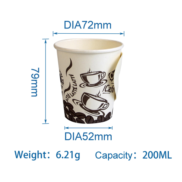 Disposable kraft paper hot and cold beverage cups custom coffee cups
