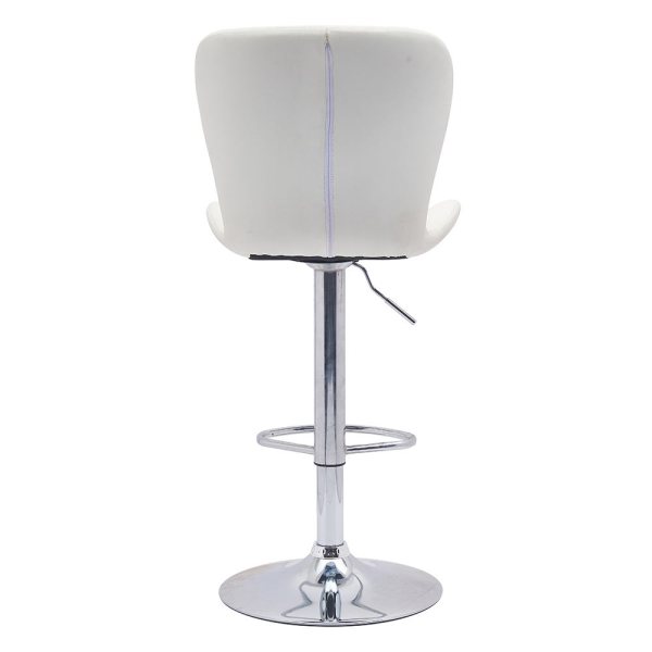 Hot Sale Counter Height Swivel Lift Adjustable White Leather High Bar Chairs
