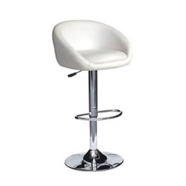 Bar Stool Modern Style Bar Chair Counter Height Leather Swivel White Bar Stool