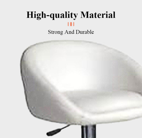 Bar Stool Modern Style Bar Chair Counter Height Leather Swivel White Bar Stool