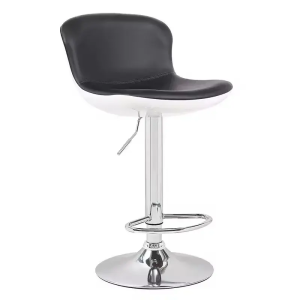 Hot-Sale Black Pu Leather Swivel Bar High Chair Adjustable Lifting Leather Bar Chair for Bar Counter