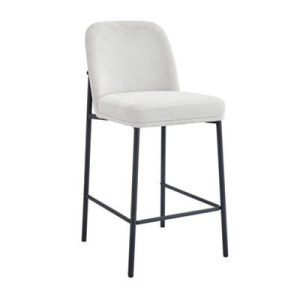 Wholesale Modern Metal Leg Fabric Bar Stool High Chair Dining bar Chair for Sale