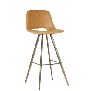Modern Metal Frame Counter Height Bar Stools for Kitchen Island Coffee Shop Bar