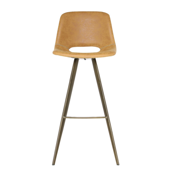 Modern Metal Frame Counter Height Bar Stools for Kitchen Island Coffee Shop Bar