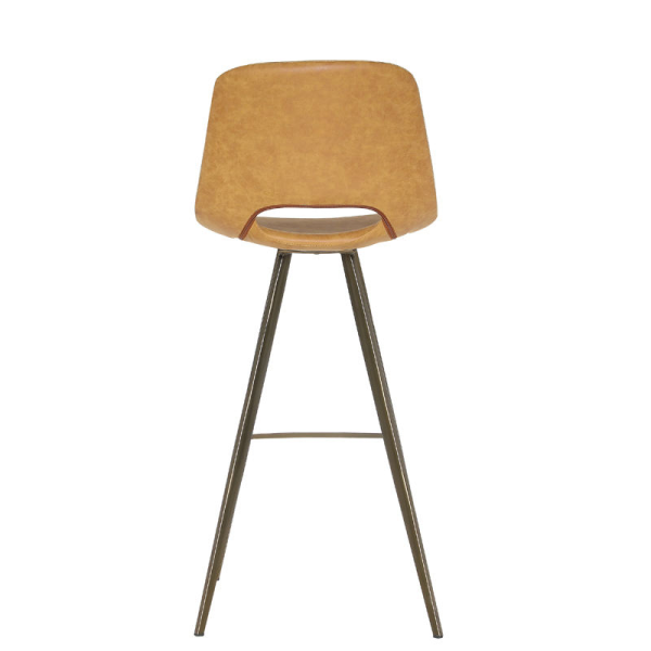 Modern Metal Frame Counter Height Bar Stools for Kitchen Island Coffee Shop Bar