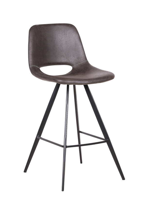 Modern Metal Frame Counter Height Bar Stools for Kitchen Island Coffee Shop Bar