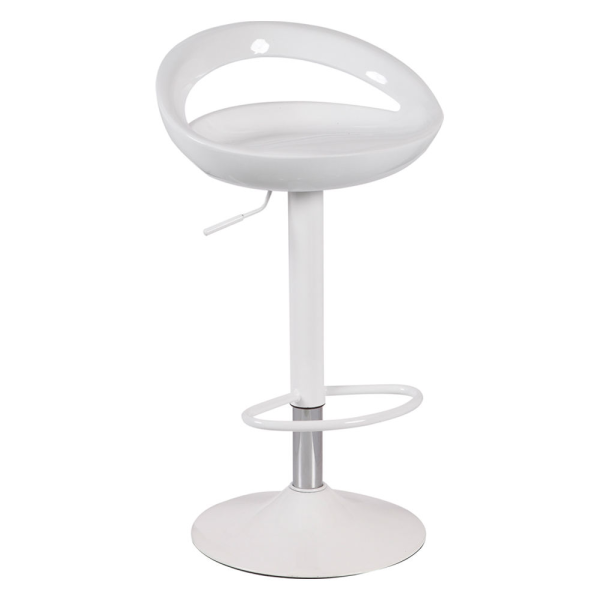 Plastic Adjustable Bar Stool Modern Stainless Steel Barstools Red Bar Chairs for Kitchen
