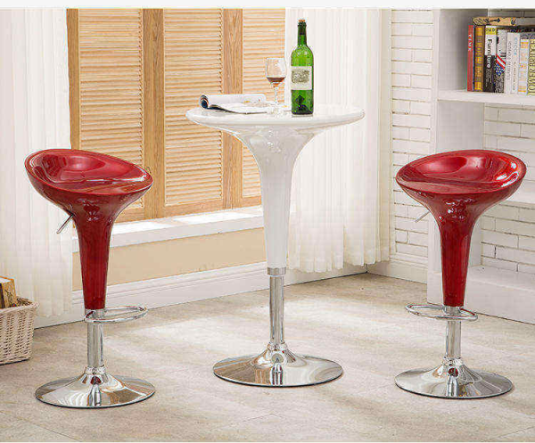 High Quality Modern Luxury Height Adjustable Swivel Plastic Bar Stools for Kitchen