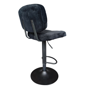 Bar Bistro Cafe Home Counter Height Adjustable Swivel Black Velvet Bar Stool