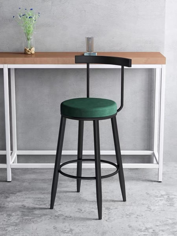 Nordic bar Chair Simple Luxury Household Gold bar Stool High Chair bar Chair Backrest