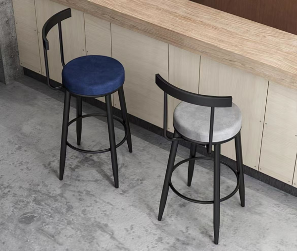 Nordic bar Chair Simple Luxury Household Gold bar Stool High Chair bar Chair Backrest