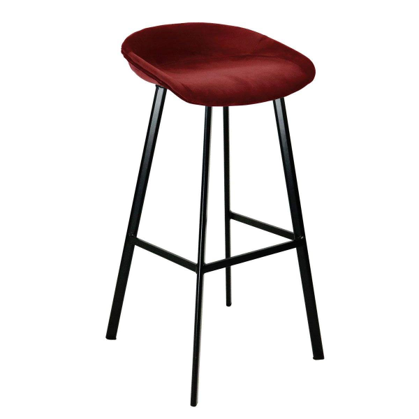 Modern Metal Fabric Bar Stools for Home Office Hotel Kitchen