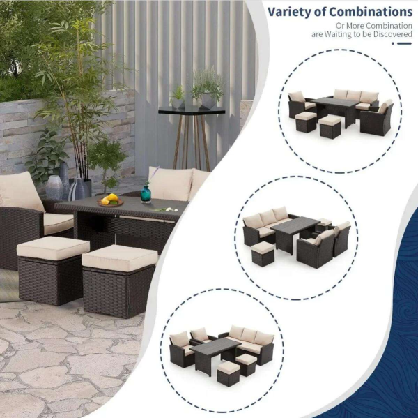 Outdoor Sofa Set Patio Furniture Set Wicker Set