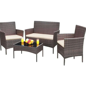 4-piece outdoor and indoor furniture set