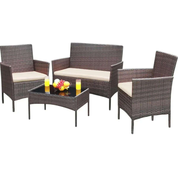 4-piece outdoor and indoor furniture set