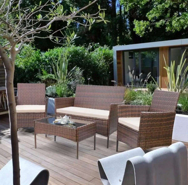 4-piece outdoor and indoor furniture set