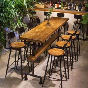 Solid wood commercial bar furniture set nightclub bar counter