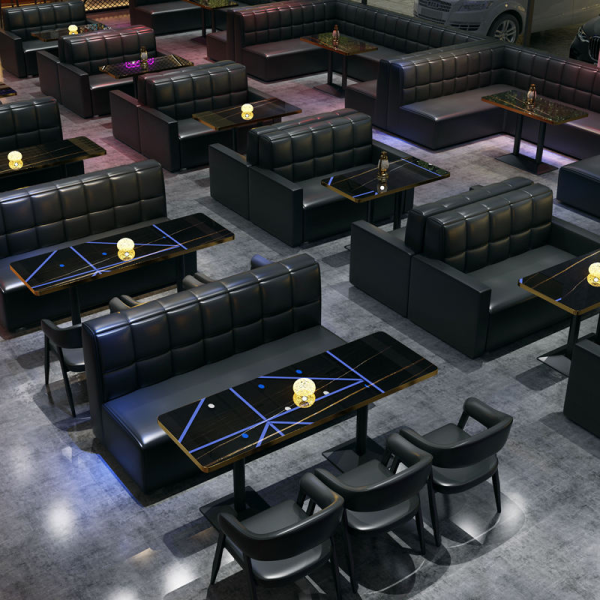 Commercial bar furniture set nightclub tavern casual dining table and chairs