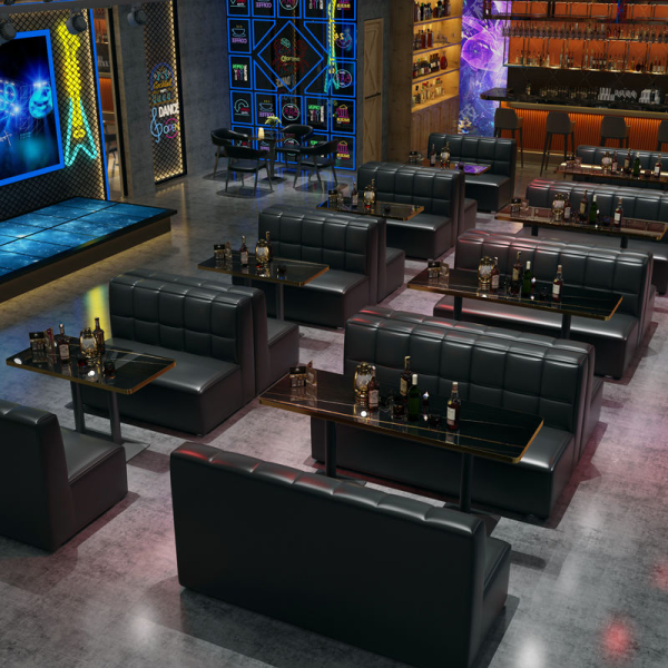 Commercial bar furniture set nightclub tavern casual dining table and chairs