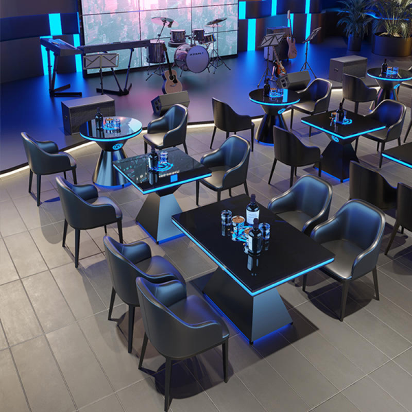 Nightclub Cocktail Pub Bar Custom Luminous Bar Furniture Set