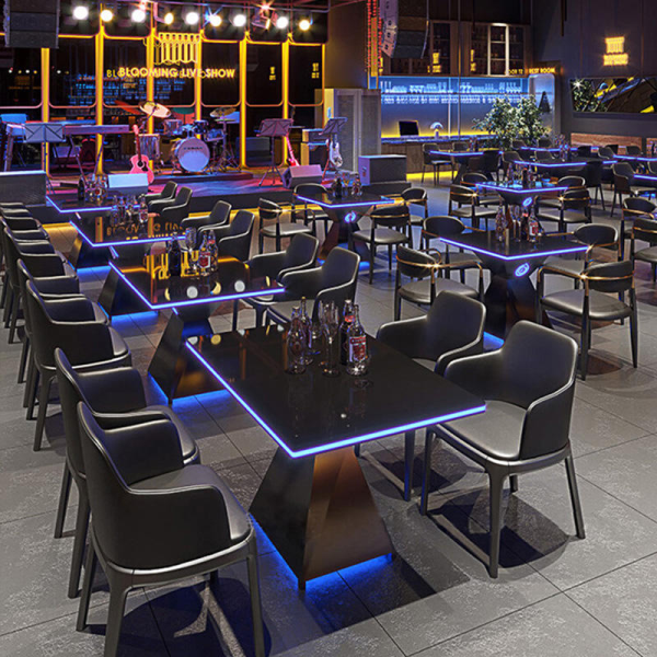 Nightclub Cocktail Pub Bar Custom Luminous Bar Furniture Set
