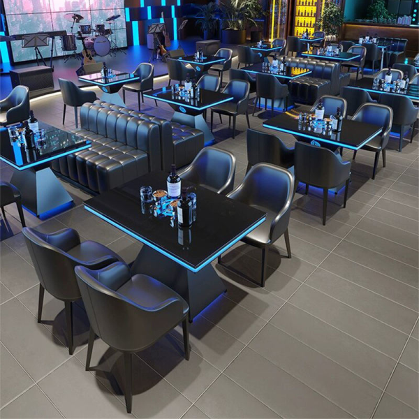 Nightclub Cocktail Pub Bar Custom Luminous Bar Furniture Set
