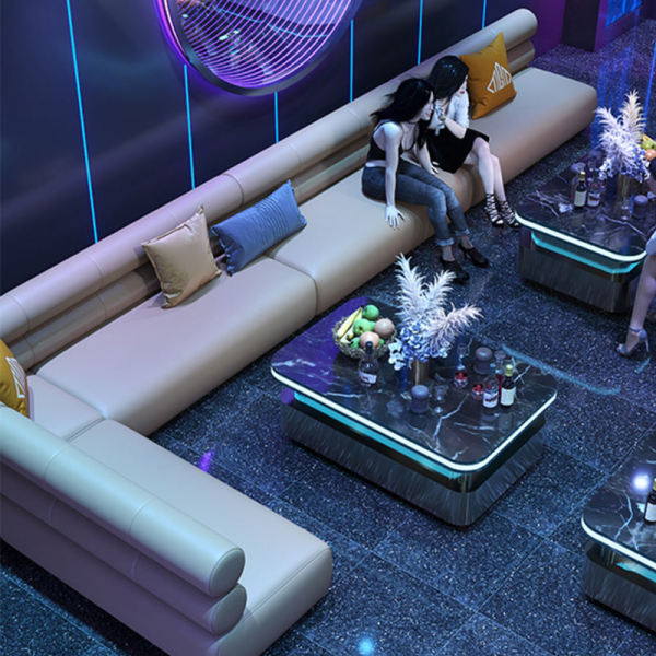 Commercial Bar Karaoke KTV Furniture Set Customize Leather Sofa Seating