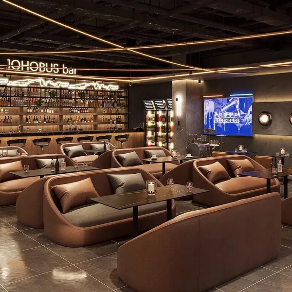 Modern Commercial Solid Wood Bar Furniture for Bars & Restaurants