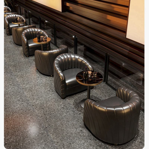 Bar furniture sets wholesale bistro backrest and seat leather bar sets