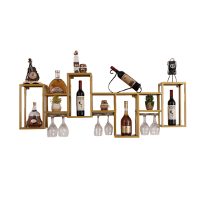 Metal wine rack light luxury iron wine rack wall mounted wine rack