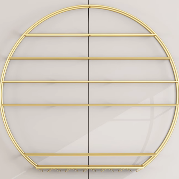 European style iron wall mounted creative wine rack hanging display rack