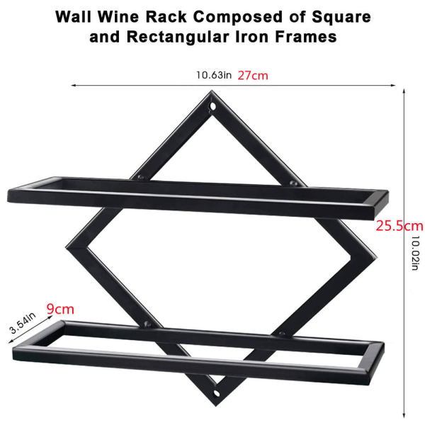 Bar restaurant home wall mounted hanging wine glass rack