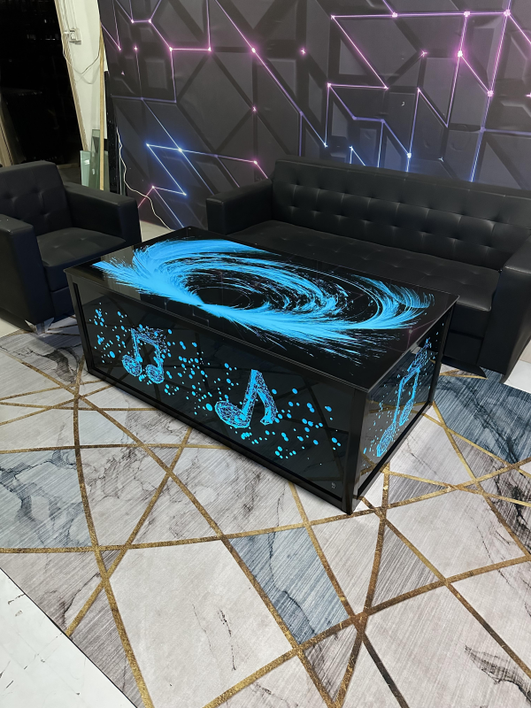 Bar dedicated bar sofa box light luxury booth KTV luminous table