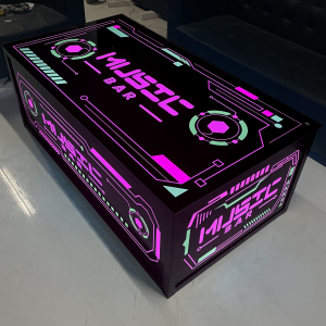 Bar dedicated bar sofa box light luxury booth LED table