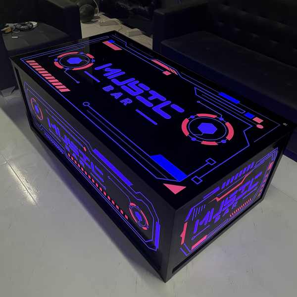 Bar dedicated bar sofa box light luxury booth LED table