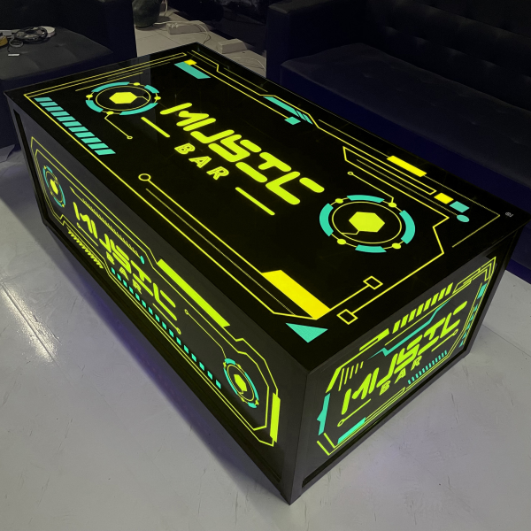 Bar dedicated bar sofa box light luxury booth LED table
