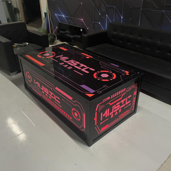 Bar dedicated bar sofa box light luxury booth LED table