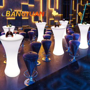 LED Bar Furniture Set Portable Bar Stools and Tables