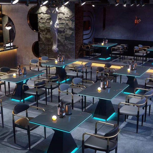 Bar dedicated table transparent bar table and chair combination pub table