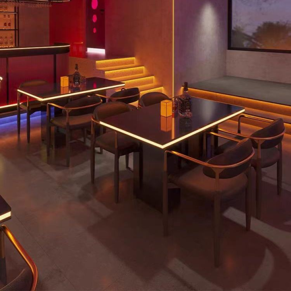 Bar dedicated table transparent bar table and chair combination pub table