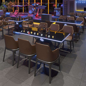 Bar coffee table KTV bar music western restaurant table and chair combination