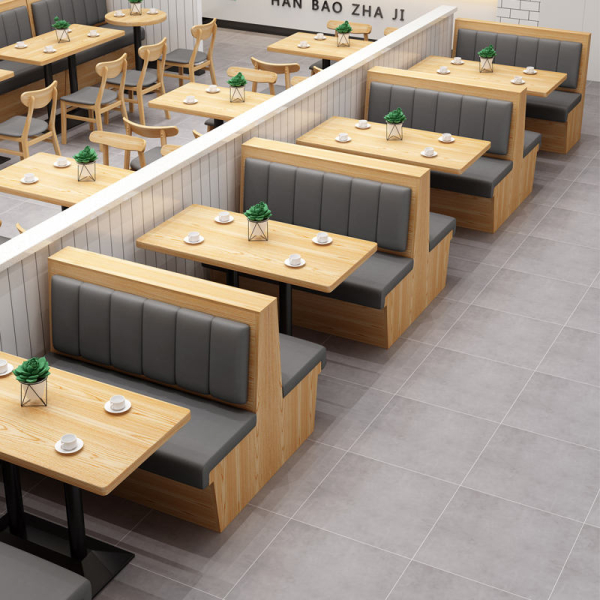 Customizable solid wood restaurant snack noodle house hot pot teahouse booth set