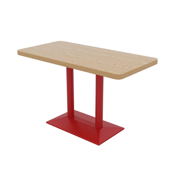 Modern solid wood commercial restaurant set fast food table and chair combination