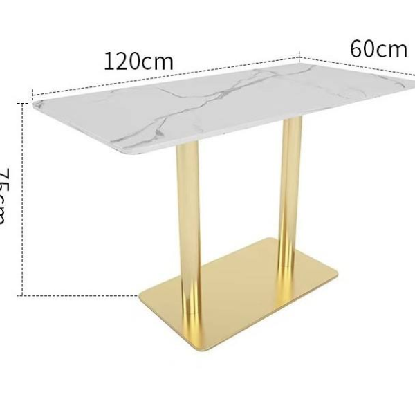 Custom luxury commercial stainless steel table and chair set modern style