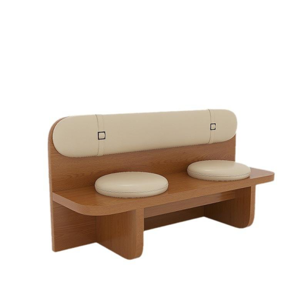 Modern retro solid wood sofa chair combination suitable for cafe restaurant