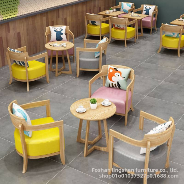 Modern design restaurant furniture set sofa table and chairs reception book bar