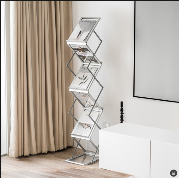 Factory Wholesale A4 Catalogue Shelf Portable Magazine Rack Portable Brochure Stand
