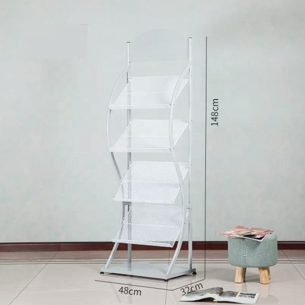Custom Metal Store Retail Display for Newspapers Magazines Books and Posters