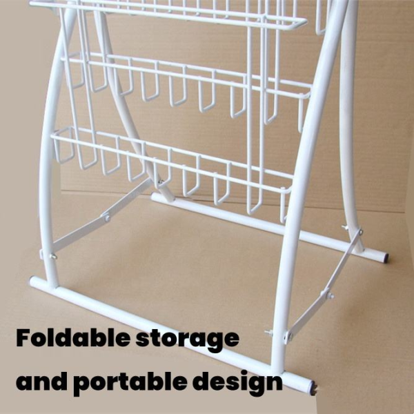 Custom Bookstore Metal Wire Display Rack for Comics Books Magazines and Newspapers